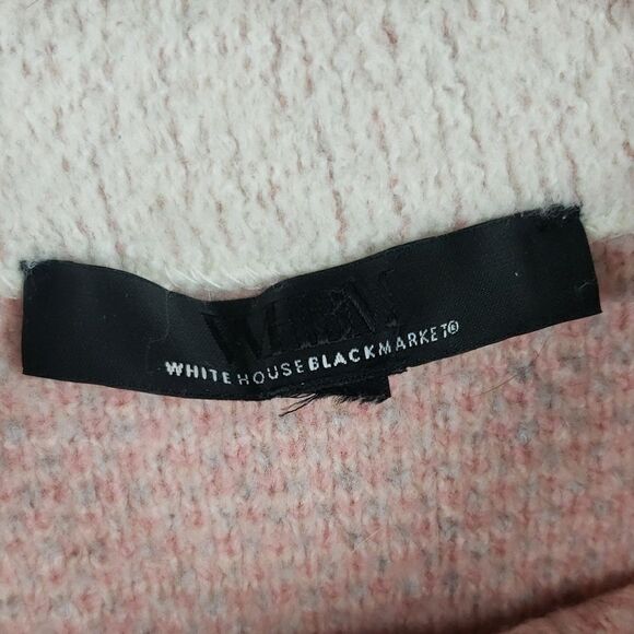 White House Black Market Women's XL Cream & Floral Sweater - Picture 7 of 9